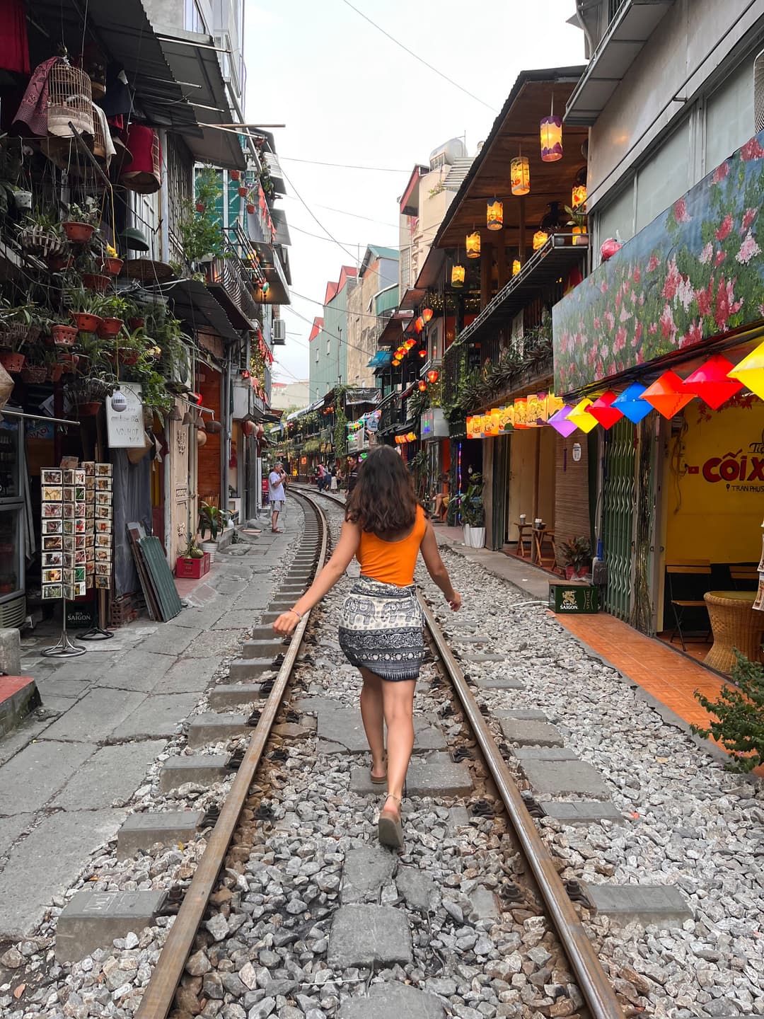 Train street Hanoi, Vietnam